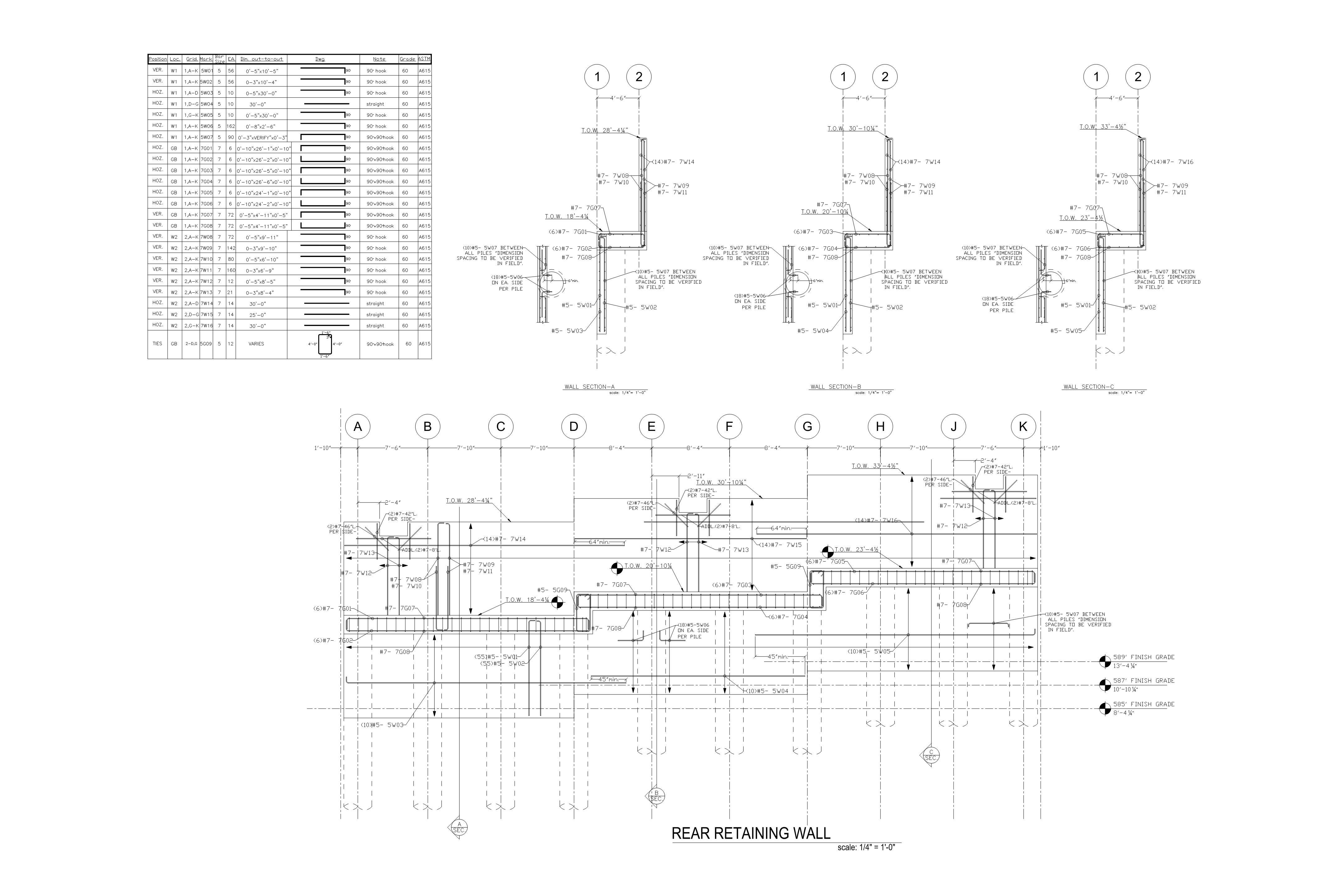 Wall rebar site 2